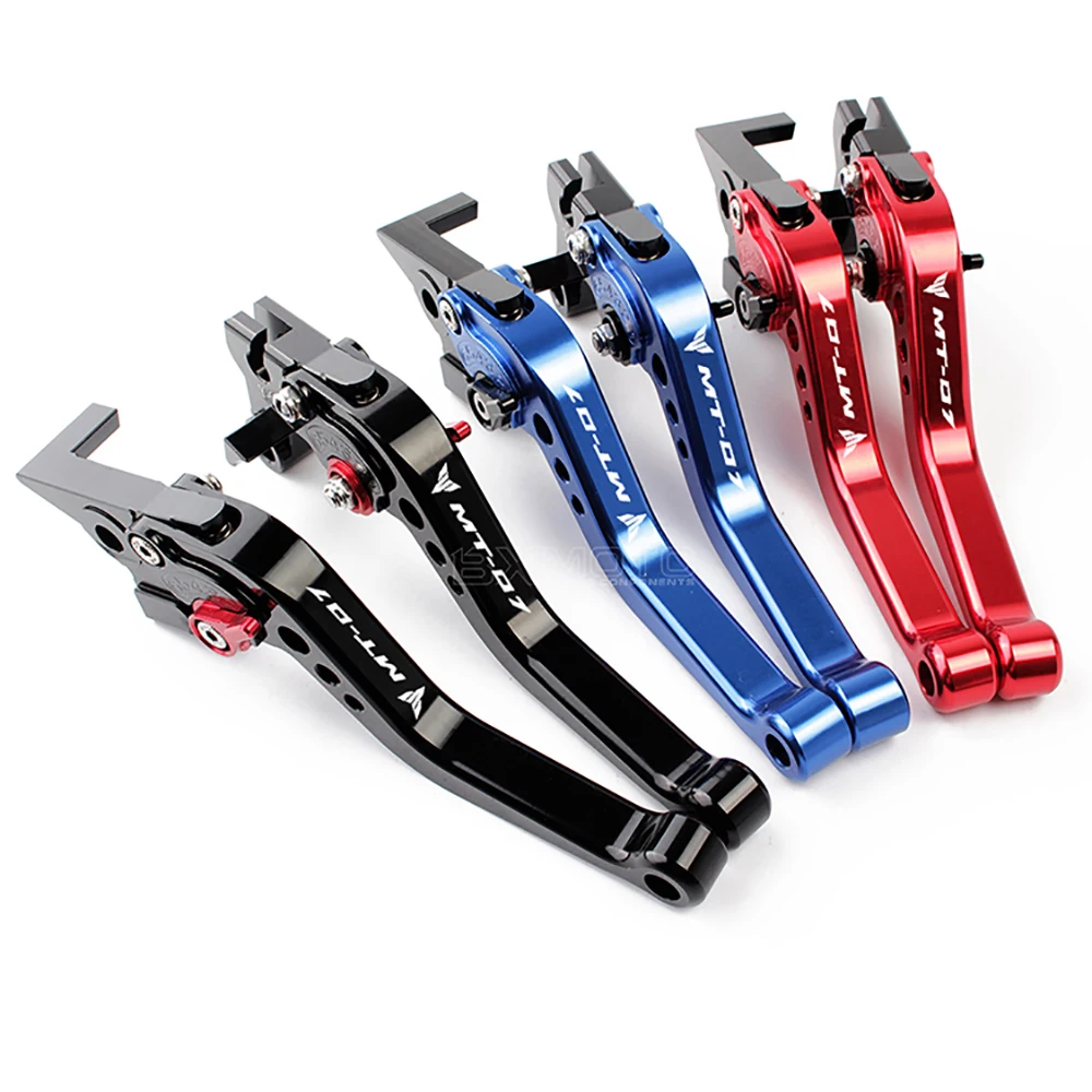 С логотипом MT 07 короткие рычаги мотоцикл запчасти ЧПУ Регулируемые сцепные для