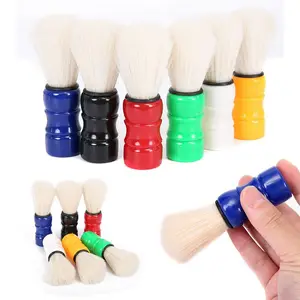 Mayitr 1 шт. Мужская пластиковая ручка борода усы очиститель Парикмахерская бритвенная щетка произвольного цвета для парикмахерской