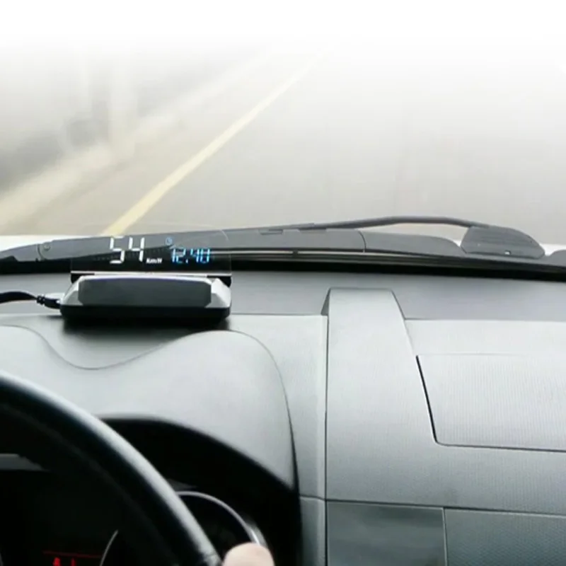 VJOYCAR HUD Head up Display Overspeed Warning Car Windshied Project styling OBDII OBD2 Port Up 4|Проекционный дисплей| |