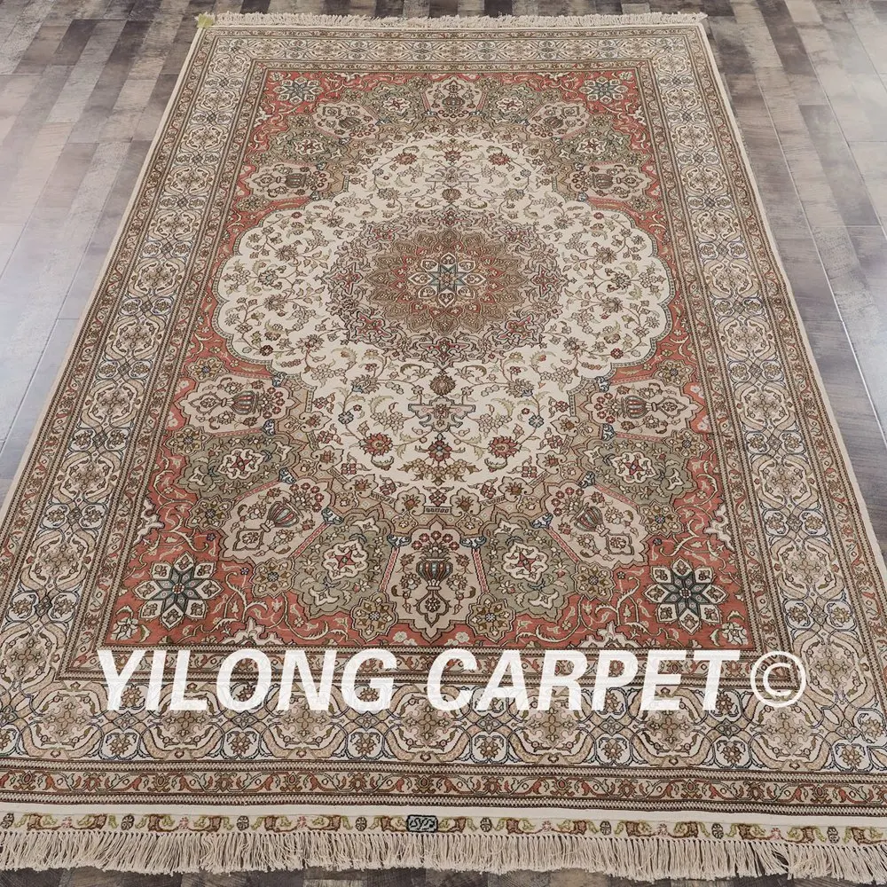 YILONG 6 'x 9' изысканный цветочный классический ручной вязаный ковер для гостиной