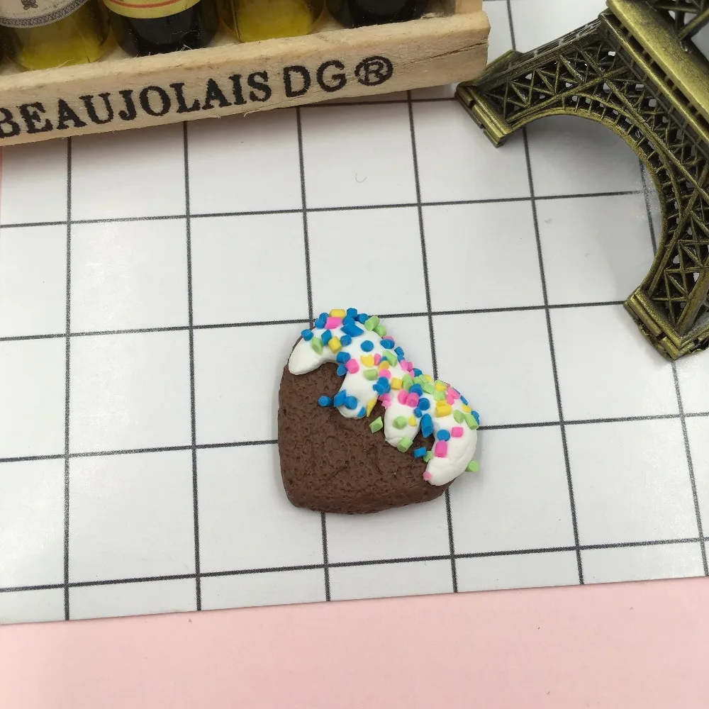 5 шт./лот Смола Новое поступление очаровательное Глиняное сердце для рукоделия