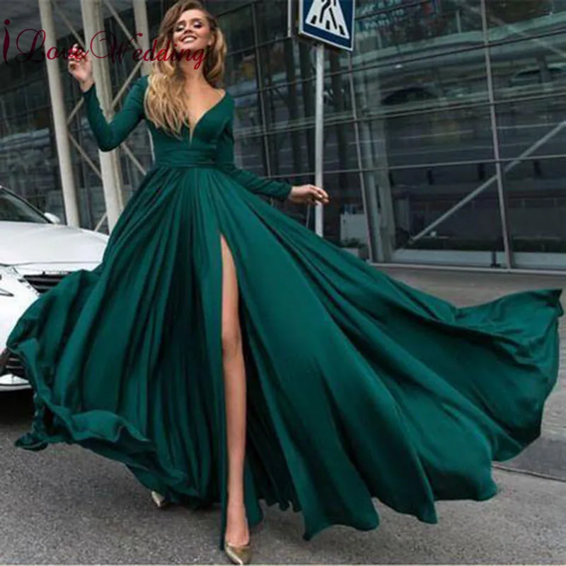 Новое поступление сексуальное вечернее платье индивидуальный пошив длинное с