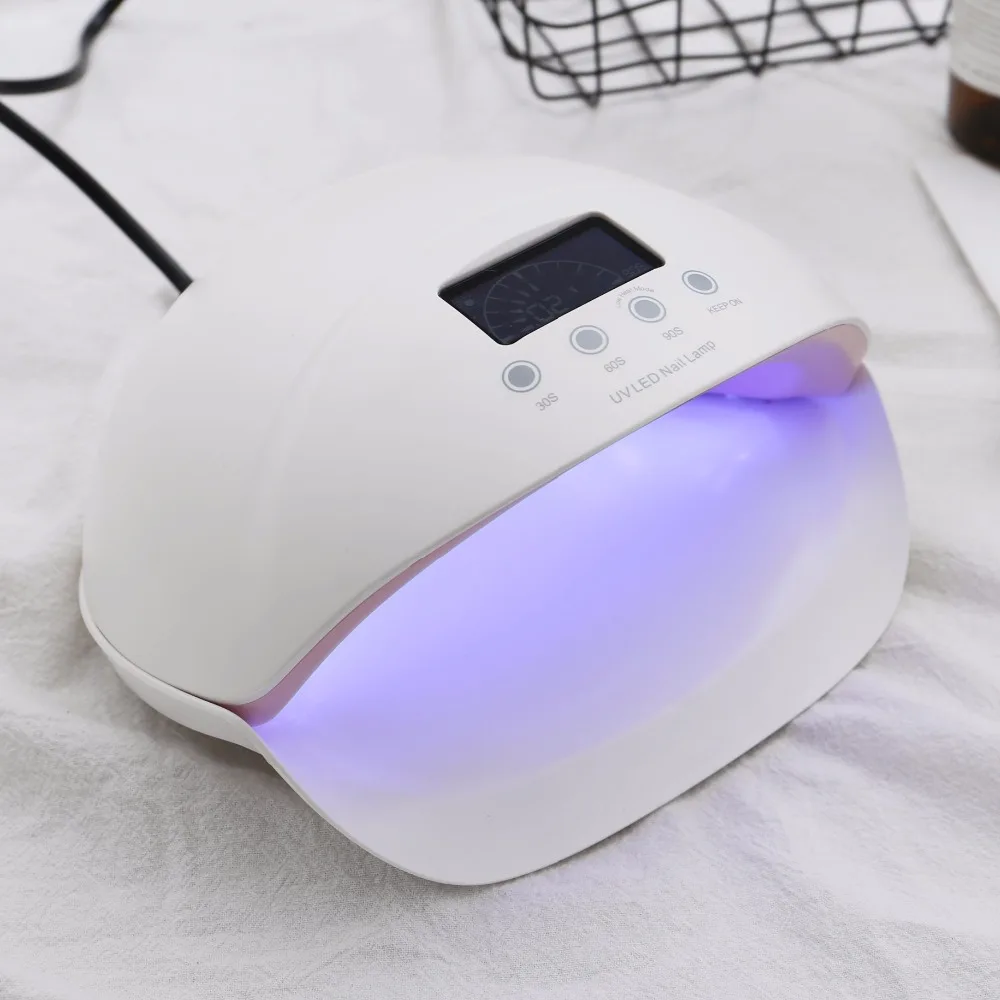 ENNKE Professional 50W LED UV Lamps for Nail Gel Polish Infrared Sensor Double Light Auto Timer Button Dryer Tool 100-240V | Красота и