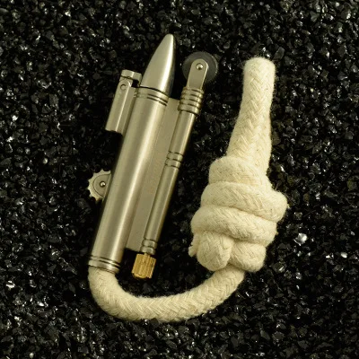 2019 Dropshipping Metal Lighter Outdoor Camping Velvet Retro Vintage Rope Trench Accessories Gift for Men | Дом и сад