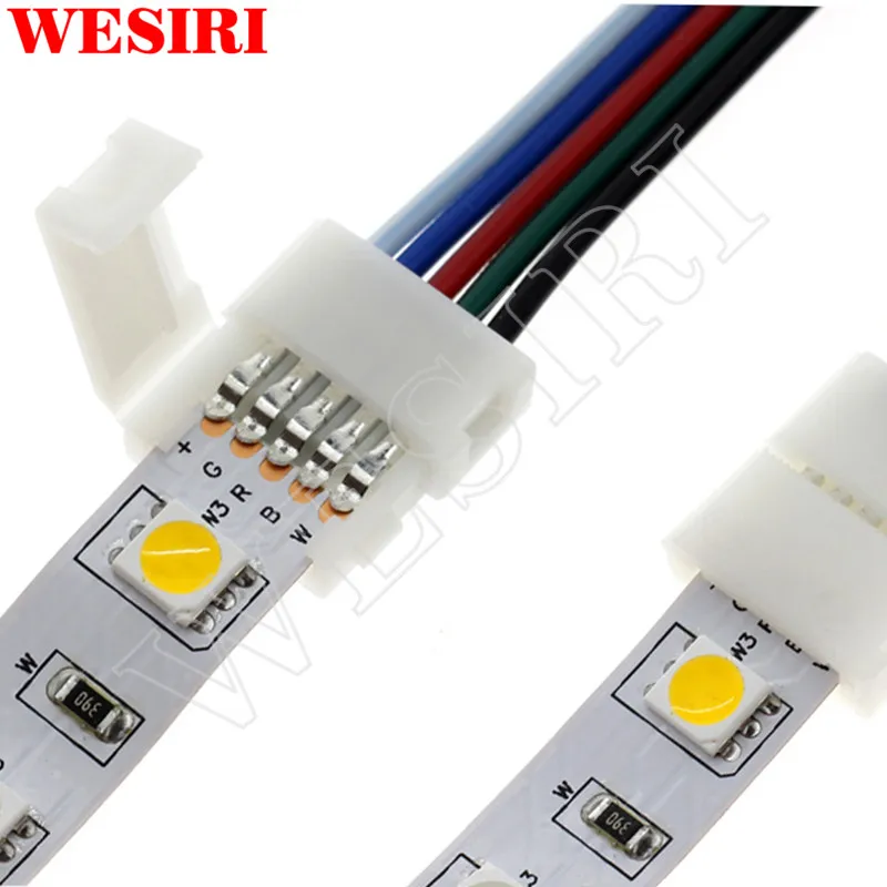 10 100 шт 2pin 3pin 4pin 5pin 8 мм 12 LED PCB разъем адаптера для 3528 5050 WS2811 WS2812B APA102 WS2801