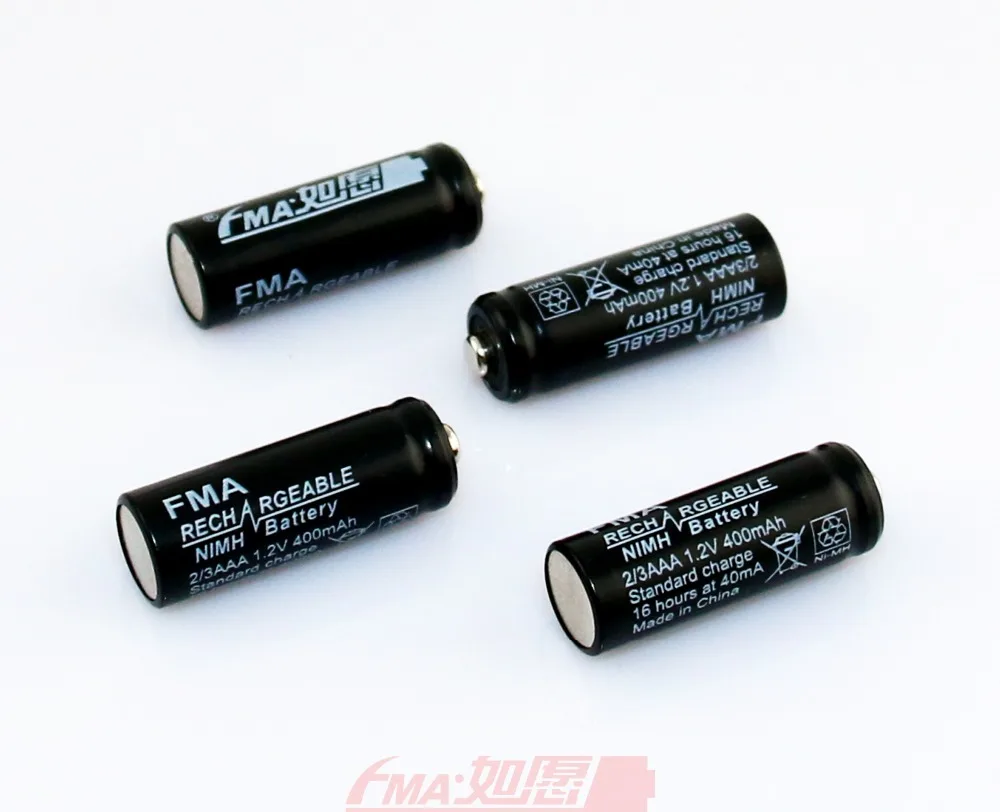 4 шт. FMA iDECT X1/X1i Беспроводная батарея для телефона ni-mh 2/3AAA 1,2 V 400mAh 10*30mm