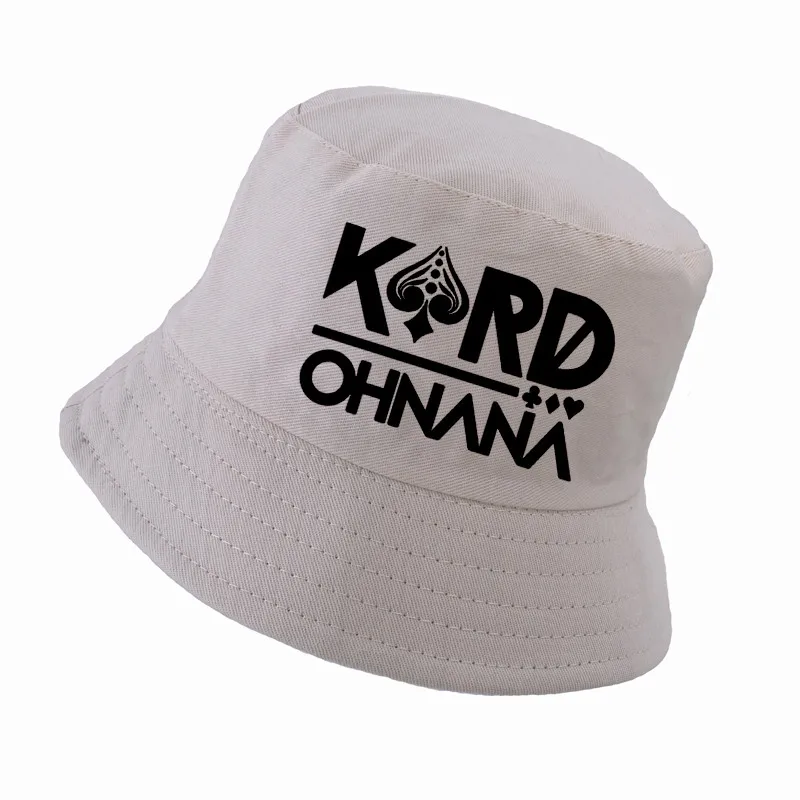 Бежевый Kpop KARD Oh NaNa альбом не напоминать логотип K.A.R.D печать K-pop Кепка harajuku ведро Мужские Женские шапки Рыбацкая шляпа Панама - Цвет: Бежевый