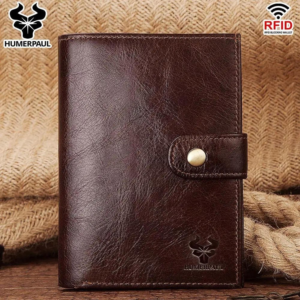 2019 Новое поступление RFID держатель для паспорта из натуральной кожи с карманом