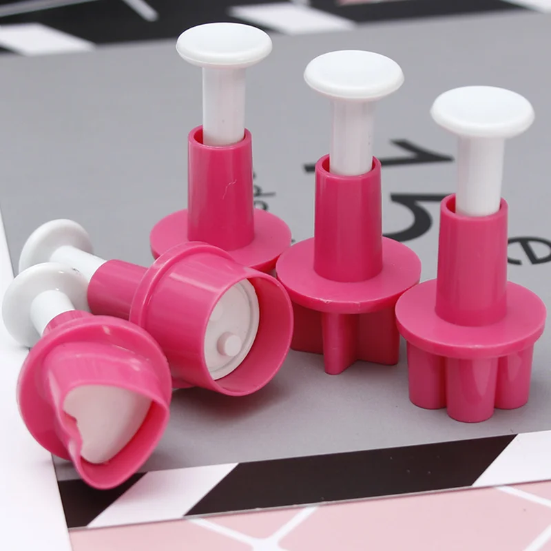 5 шт. Пластиковая форма для печенья торта звезда кнопка слива сердце бисквит