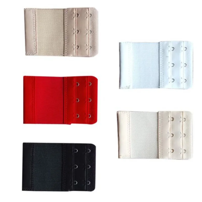 

Women Bra Extender 3 Hook Elastic Bra Extension Strap Hook Clip Expander Adjustable Belt Buckle Underwear