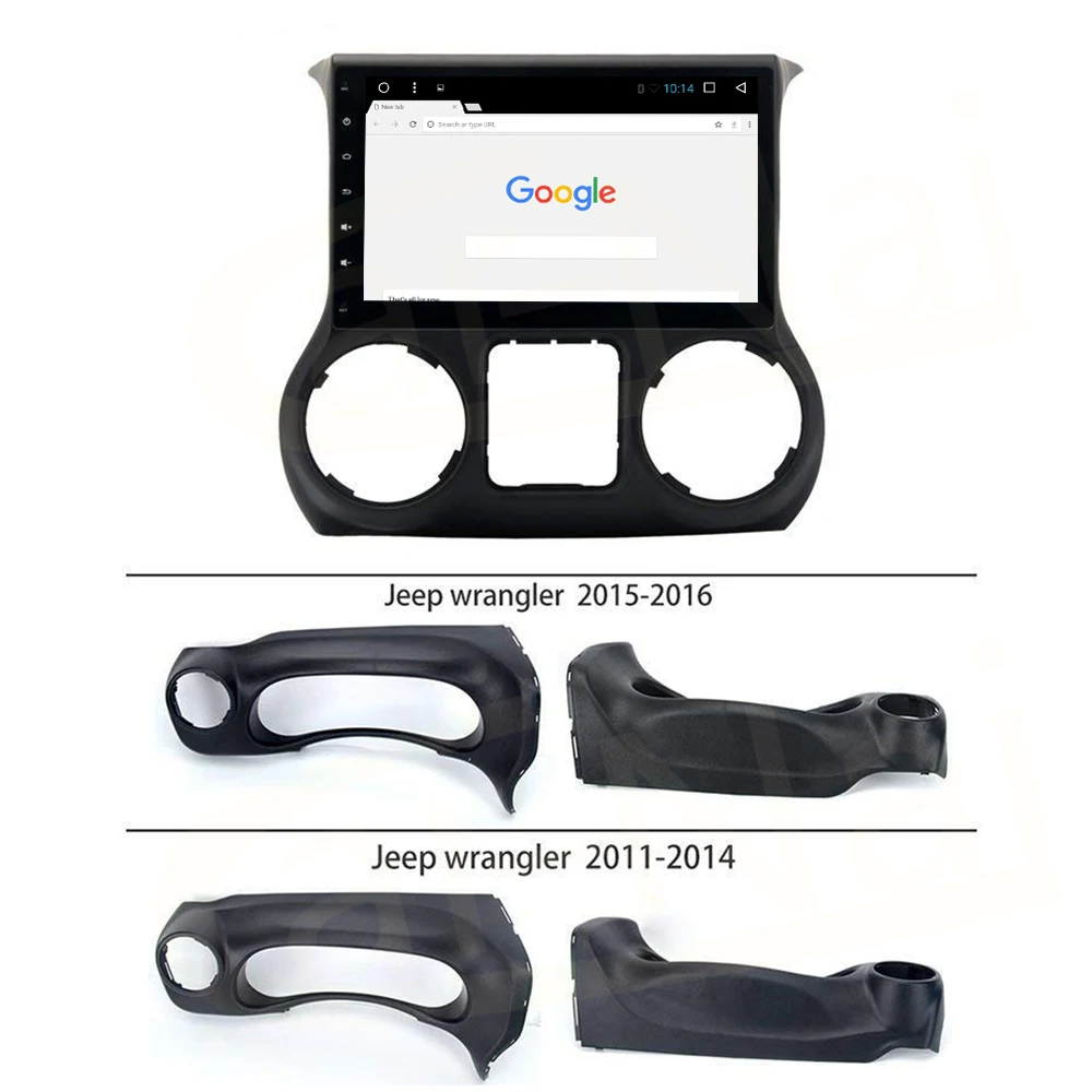Android 7 1/8 0 Автомобильный GPS плеер Navi для Jeep Wrangler 2011 2016 Авто головное устройство без