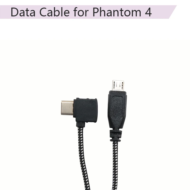 Drone Update Connect Nylon Cable Micro-USB IOS Type-C Connector USB OTG Data Wire for 4 Pro 4A | Электроника