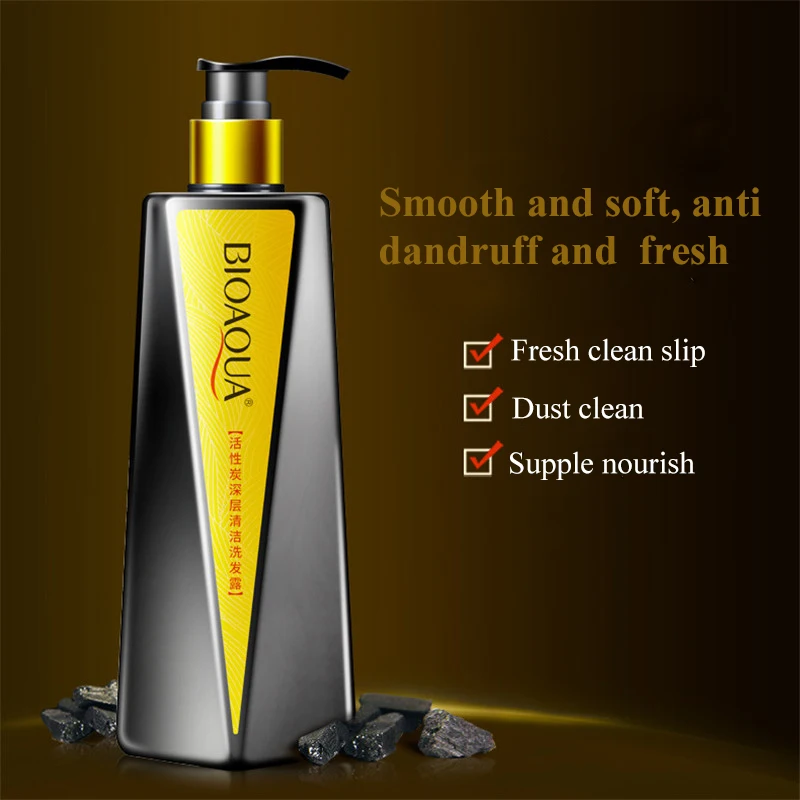 Профессиональный шампунь для волос с активированным углем освежающее масло