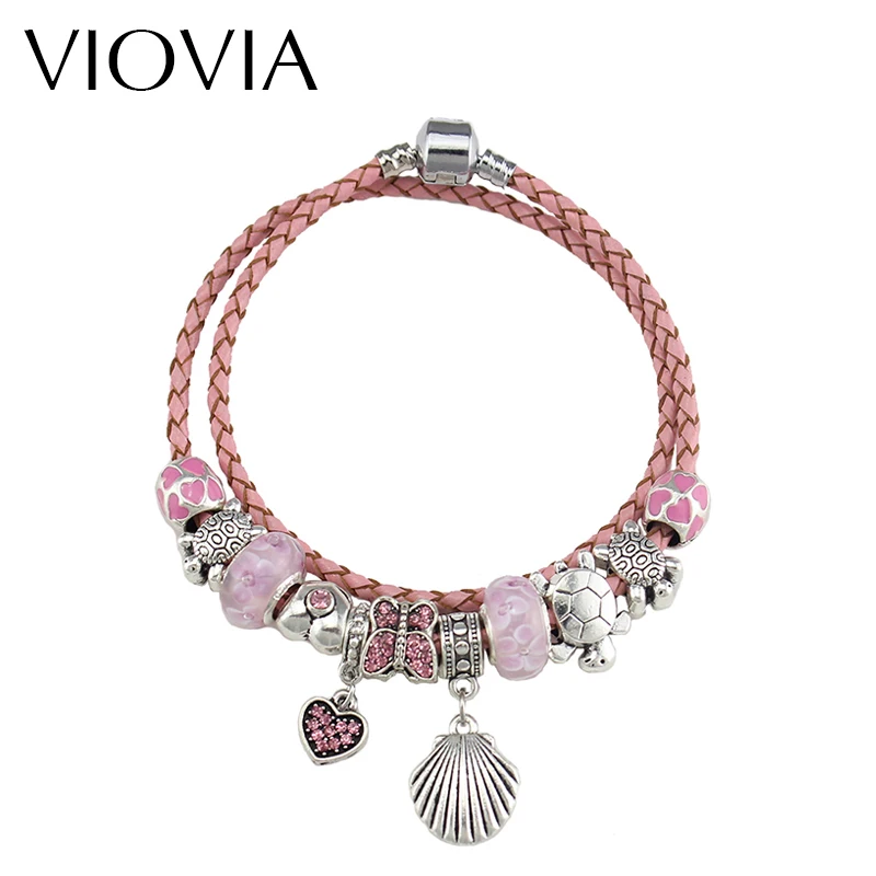 VIOVIA DIY ювелирные изделия в виде бабочки бусины из муранского стекла подходят для