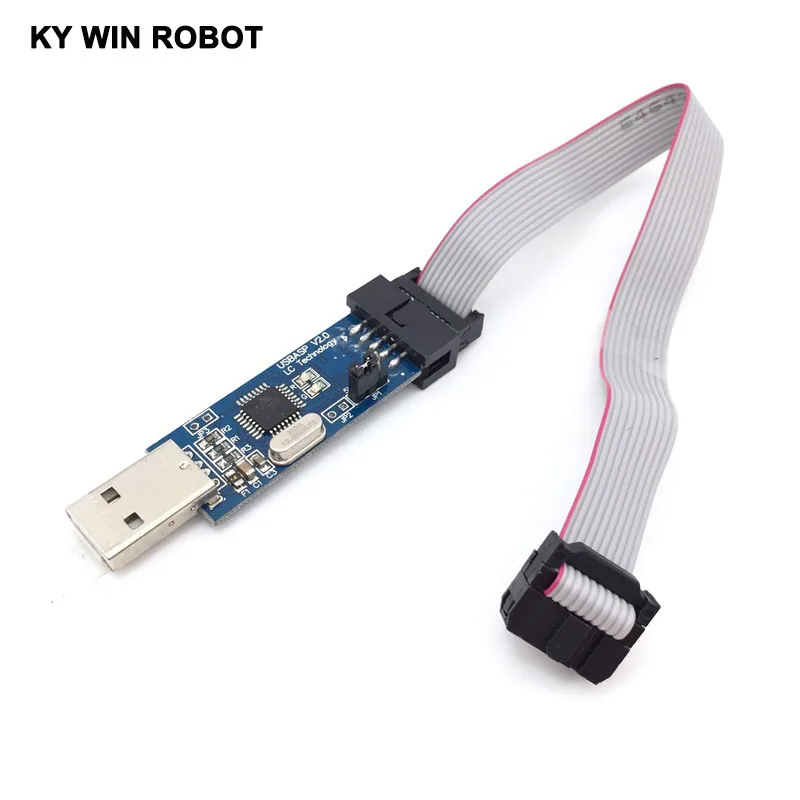 Программатор USB ISP ASP ATMEGA8 ATMEGA128 с поддержкой Win7 64K 1 шт.|avr programmer|usb ispisp programmer |