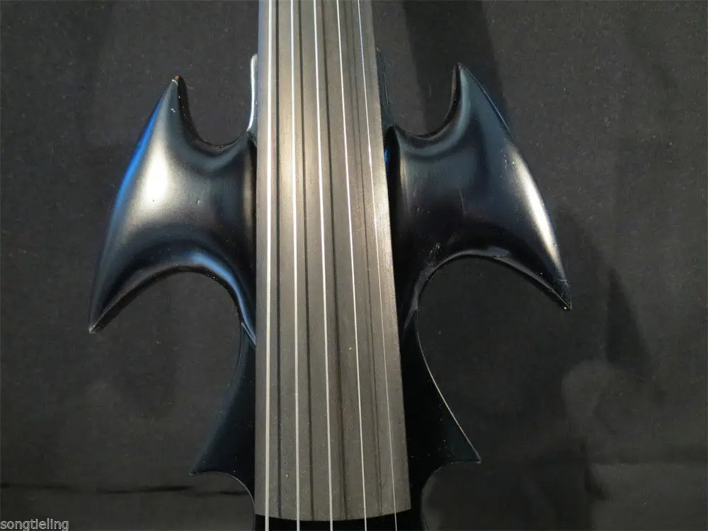 Хороший твердый дерево песня Топ Искусство обтекаемый черный 5 струн 4/4