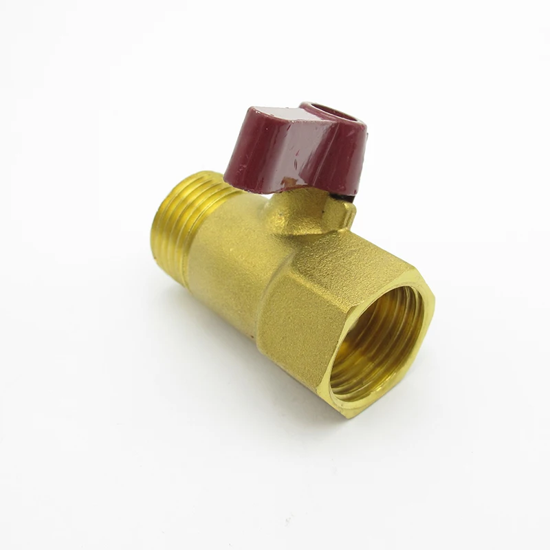 1/2 &quotBSP Male x 1/2&quot BSP Female Thread двухсторонний латунный шаровой клапан с короткой