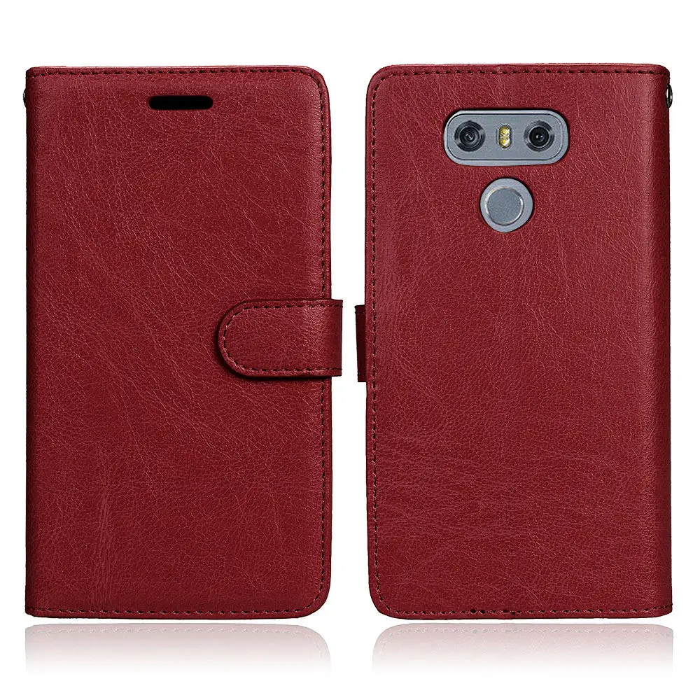 Чехол для LG G6, роскошный чехол-книжка с подставкой и бумажником из искусственной кожи для LG G 6, защитный чехол для LG G6 5,7 '', чехол для телефона s Shell