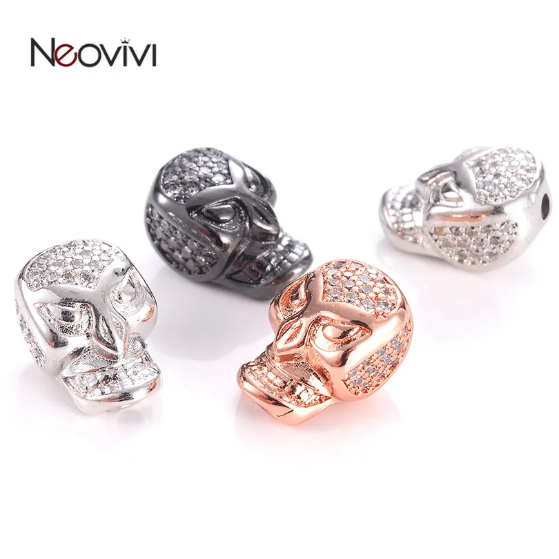 Neovivi бусины в форме головы черепа жесткая лицевая бусина для изготовления