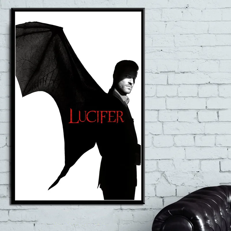 P760 Lucifer Горячая ТВ серия шоу новый сезон Художественная Роспись Шелковый Холст