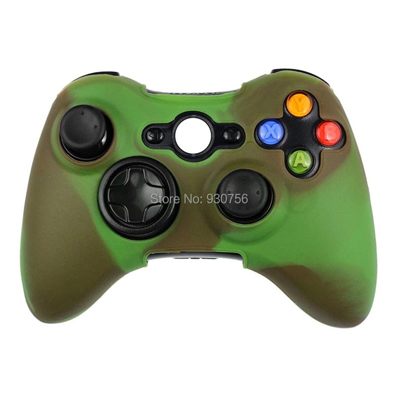 Камуфляжный Мягкий силиконовый чехол для контроллера Xbox 360|Чехлы| |