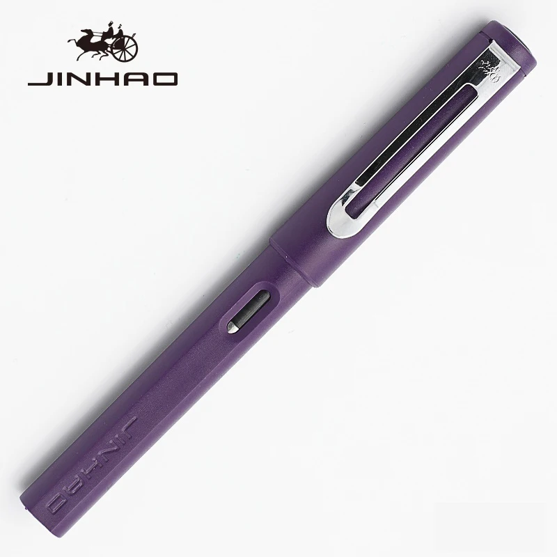 Jinhao 599a матовая офисная деловая ручка для фонтанов, роскошная ручка с чернилами, подарочные ручки, 4 вида перьев, новинка, 10 шт., можно выгравировать логотип
