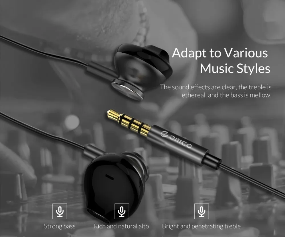 ORICO Металлические Наушники Hi-Fi, красочные наушники, наушники HIFI, басы, игровые наушники для телефона, компьютера, Xiaomi, huawei, наушники