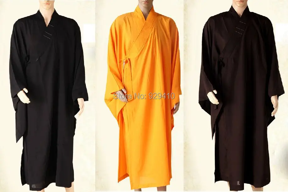 unisex buddhist Monk longrobes abbotnun clothing martial arts laycostumes meditation uniforms 3pcs haiqing suits top quality|costume patrick|clothing