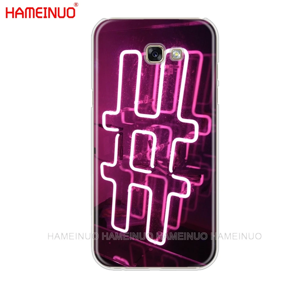 HAMEINUO Неон с принтом Чехол для мобильного телефона Samsung Galaxy A3 A310 A5 A510 A7 A8 A9 2016 2017