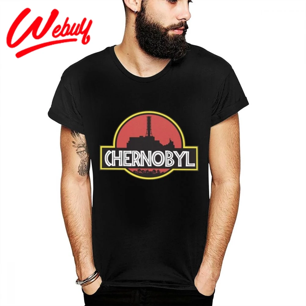 

New Hip Hop Chernobyl Disaster T-shirt Men Unique Design Plus Size Round Collar Homme Tee Shirt