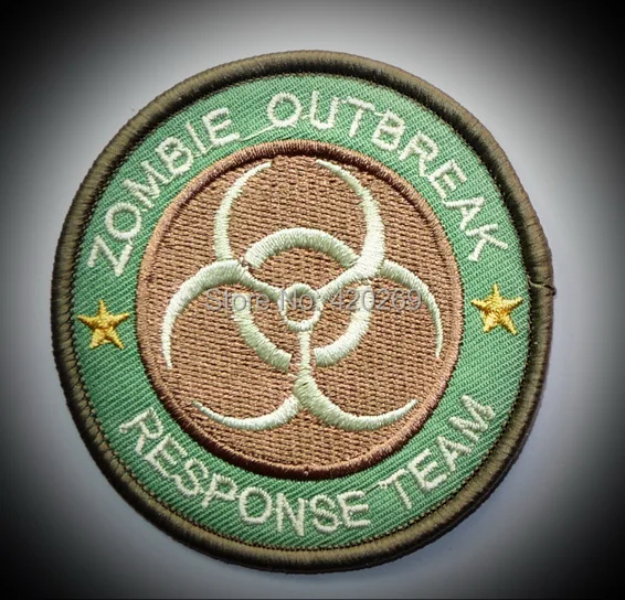 Охотник на зомби команда реагирования вспышку BIOHAZARD тактические утюжки патчи