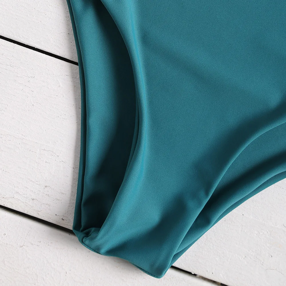 ZAFUL ананас печати Strappy высокой талией пляжная женский Criss-с перекрестными