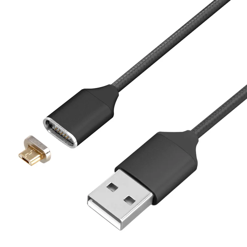 Micro USB кабель 1 м Быстрая зарядка Магнитный зарядное устройство для мобильного