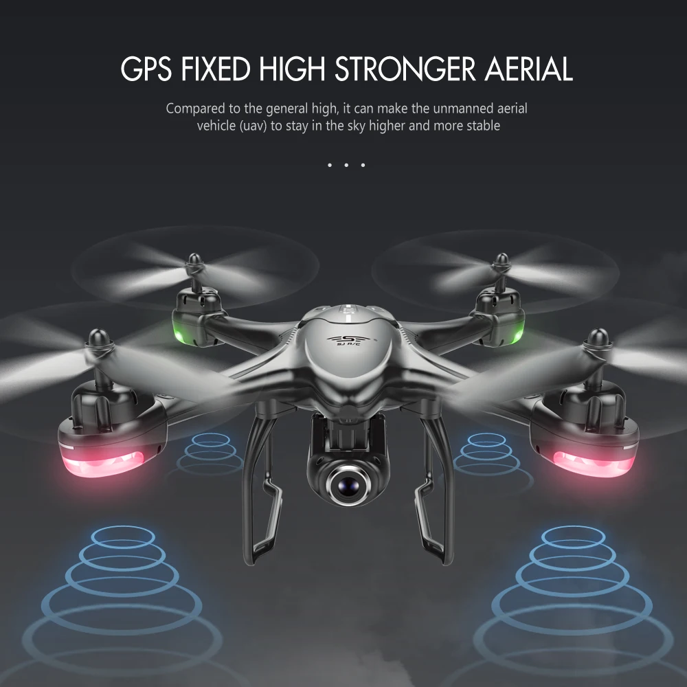 Дрон г 2 4 Professional Dual gps Follow Me Квадрокоптер с камерой 400 P HD 1080 метров RTF FPV вертолет RC