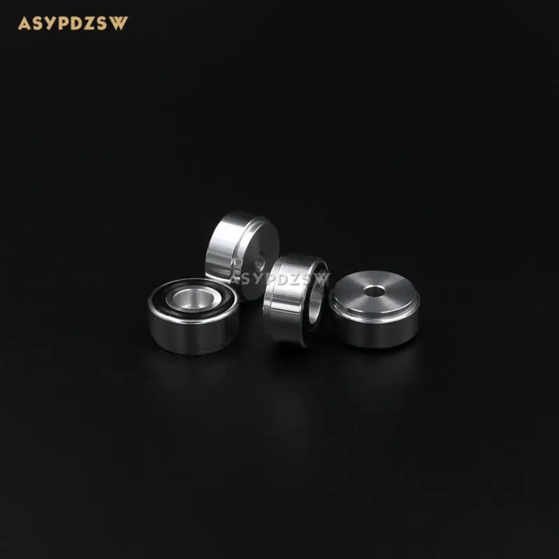 

4 шт. Hi-Fi алюминиевые серебряные ножки для компьютера/стерео/усилителя 20*10