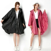 100 polyester portable travel camping accessories waterproof women raincoat ladies rain coat breathable long rainwear suit
