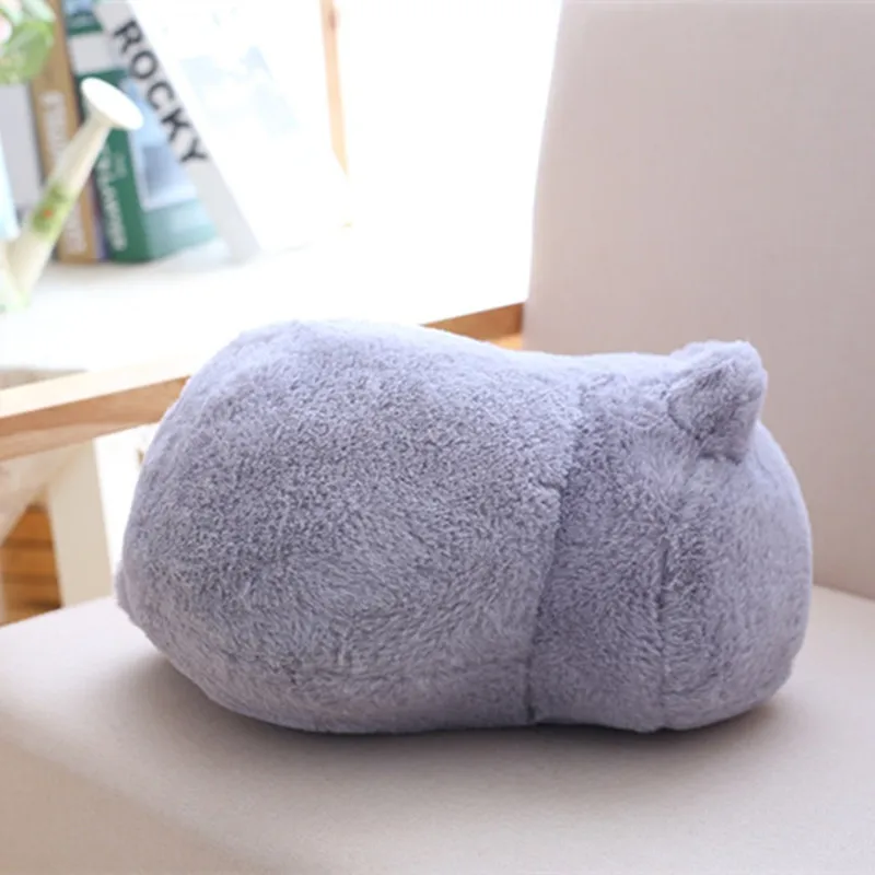 

33X24X18CM One Piece Cute Toy Back Cat Brinquedos Super Soft PP Cotton Stuffed Plush Cushions Creative Kids Sleeping Pillows