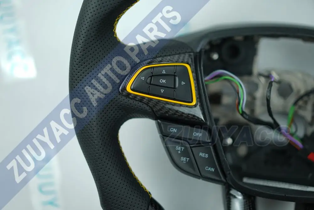 Рулевое колесо из углеродного волокна и кожи для Ford Focus MK3 | Автомобили мотоциклы