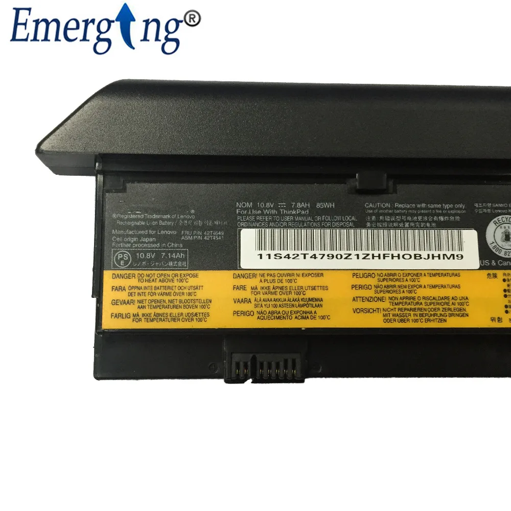 Оригинальный Новый аккумулятор для ноутбука Lenovo X200 X200s X201s X201 42t4649 42t4825 43r9254 42t4646