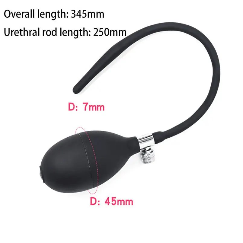 Мужской уретральный силиконовый расширитель пениса надувной растягивающаяся