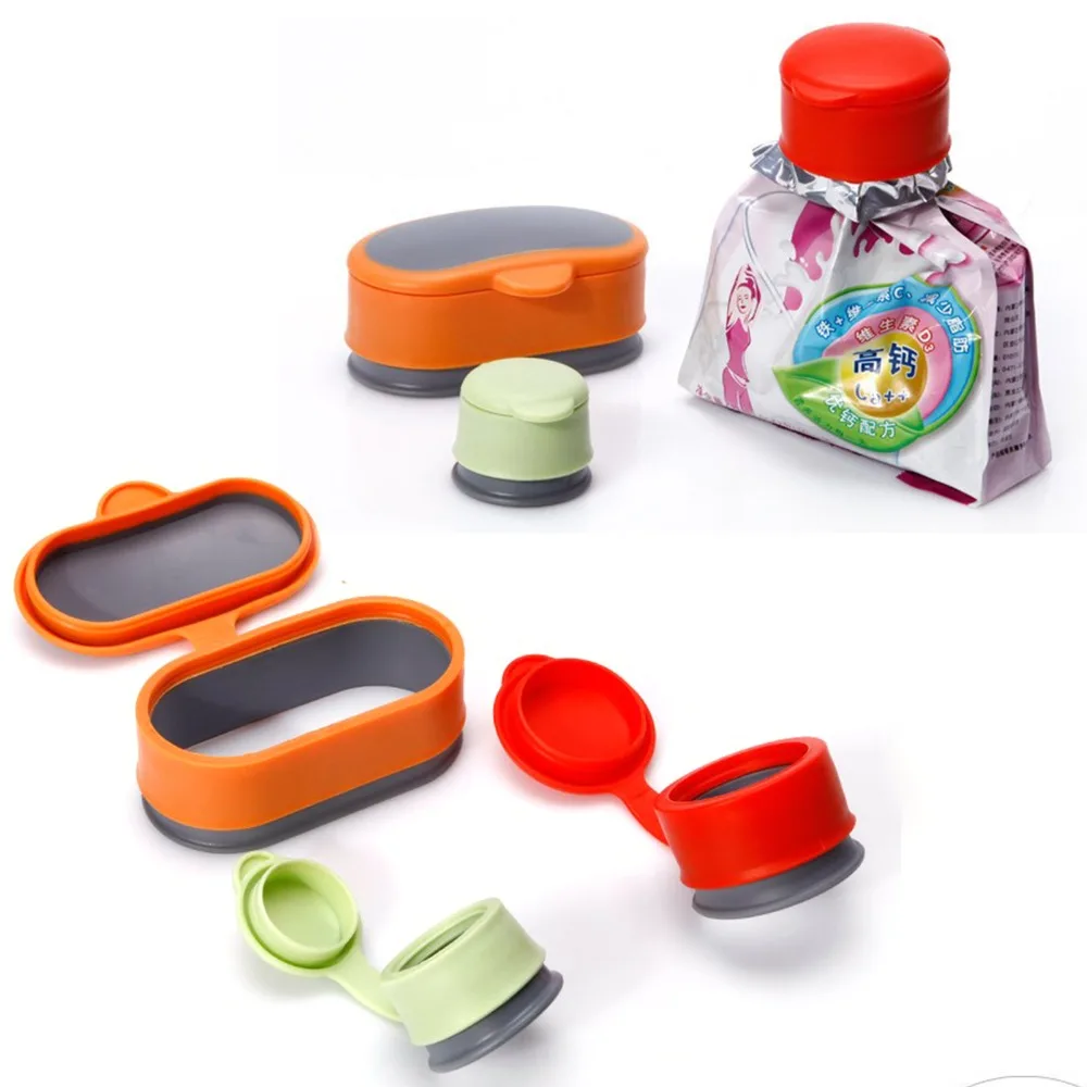 

3 шт./компл. Пластик Еда Кухня хранения хранитель уплотнения мешок винта Кепки Многоразовые Герметичный размеры S, M, L выбрать