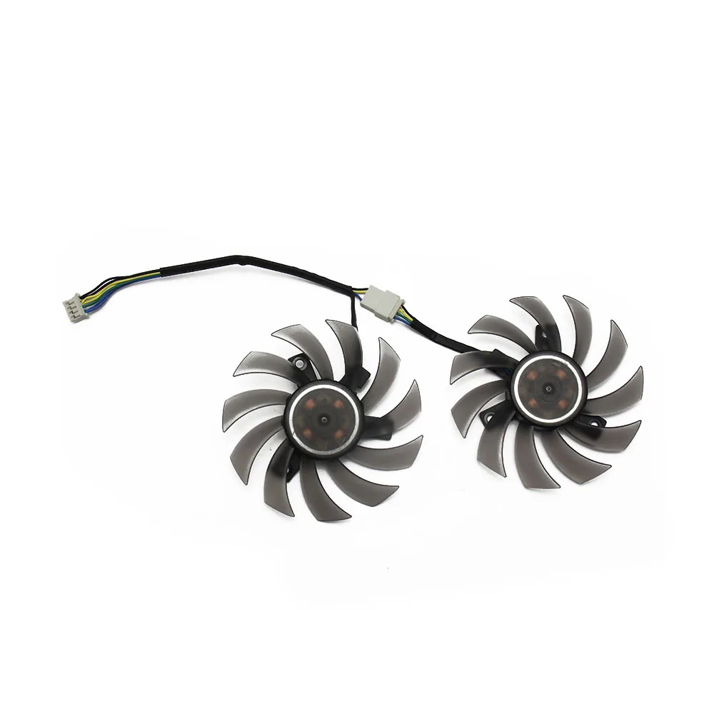 2 шт./лот кулер PLD08010S12H для ASUS MSI GTX 1050 TI Radeon Sapphire GTX1050 охлаждение видеокарты|Кулеры и