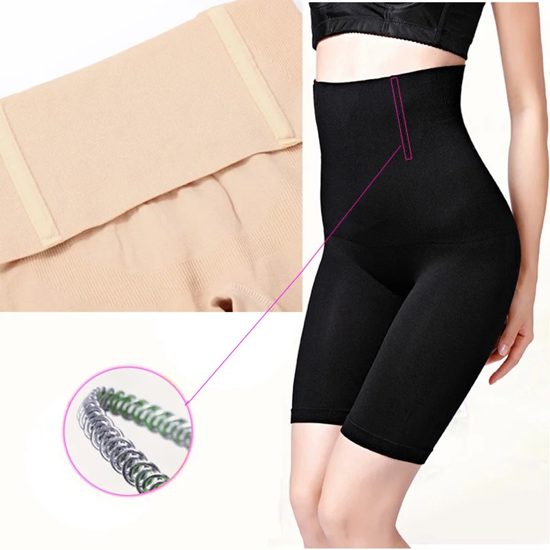 Bragas de cintura alta para mujer, ropa interior moldeadora de cuerpo, cors&eacute;, Control de barriga, sin costuras-1