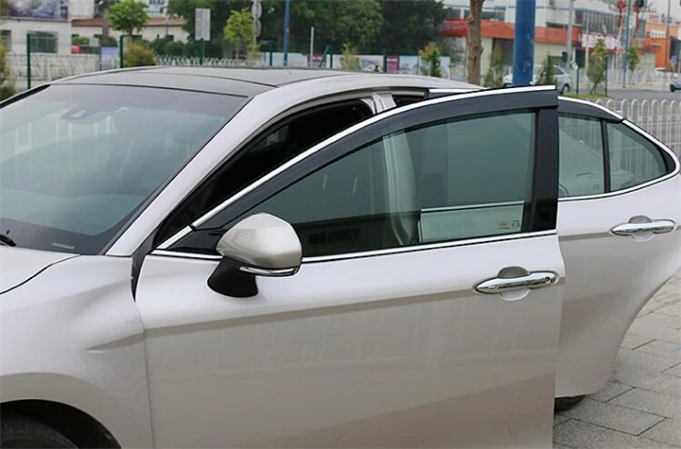 Пластиковый оконный козырек для TOYOTA Camry 2018 отверстия защита от солнца и дождя 4