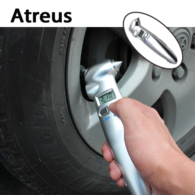 Автомобильный Стайлинг Atreus инструмент для контроля давления в шинах Mercedes benz W204