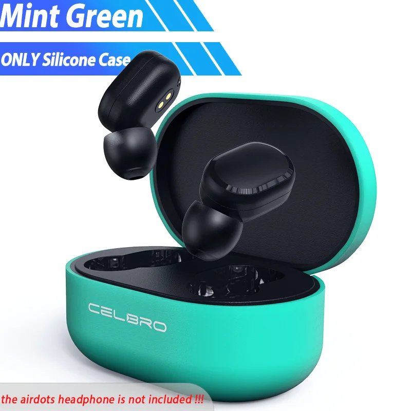Silicone Case Protective Cover for Xiaomi Airdots Redmi Air Dots Pouch Accessories Youth Edition Silicon Wireless Headphone Case