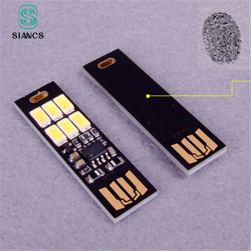 SIANCS мини сенсорное управление регулируемый светодиодный USB Свет 1 Вт для 5 в