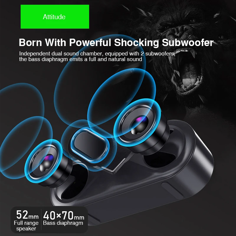 Мини Bluetooth динамик портативный беспроводной звуковая система 3D стерео музыка