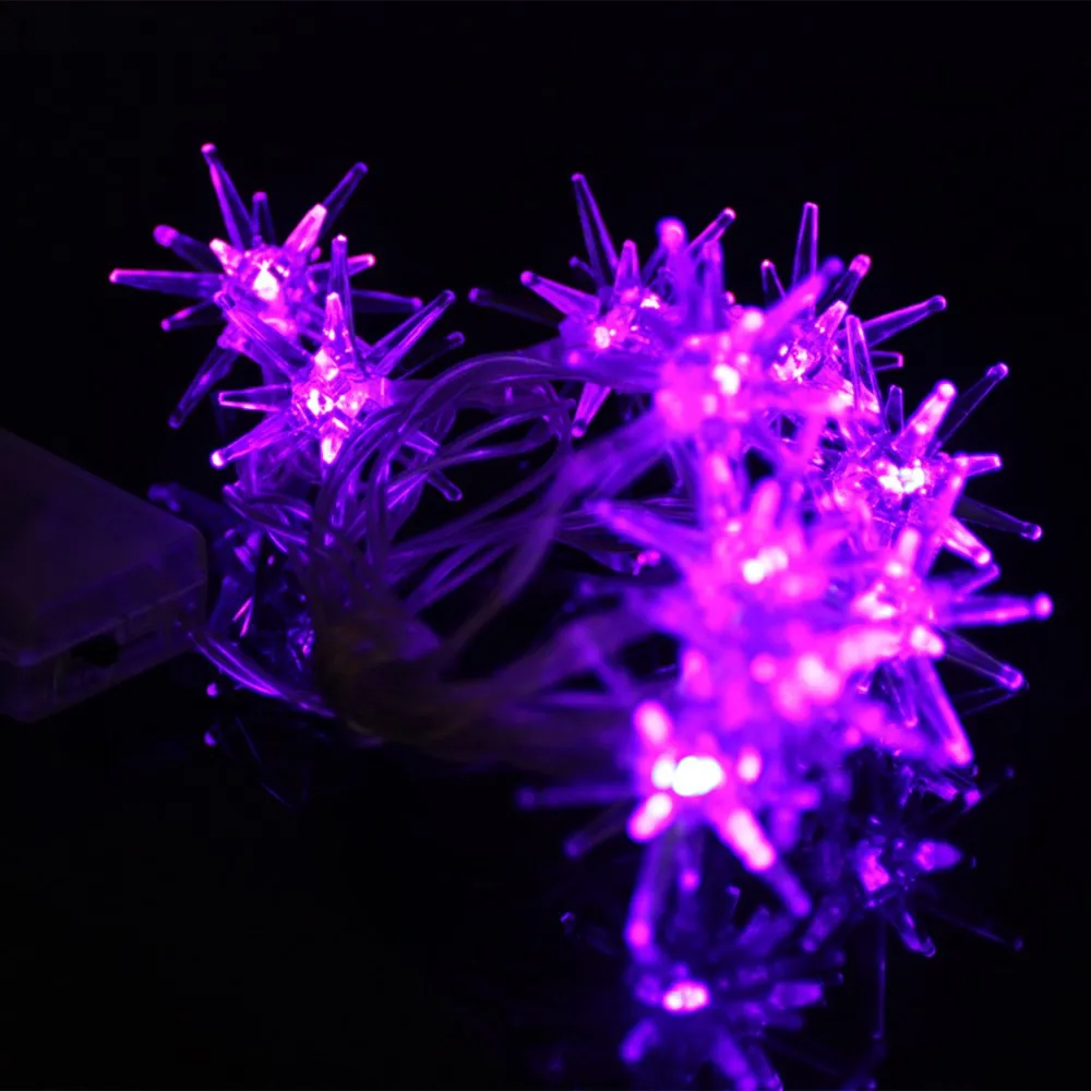 10 светодиодов Caltrop звезды свет освещение на Рождество Сад вечерние DIY огни