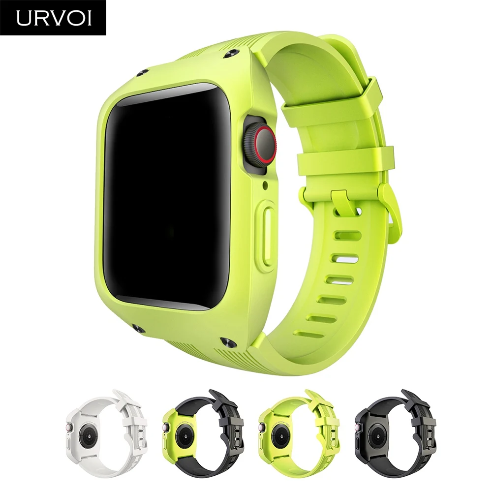 Ремешок URVOI для apple watch series 4 с полным корпусом спортивный водонепроницаемый